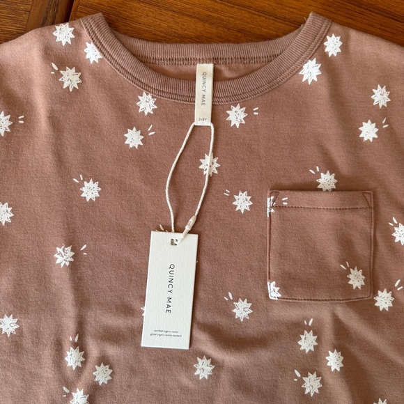 QUINCY MAE POCKET TEE SUNBURST 2-3Y - Picture 2 of 5